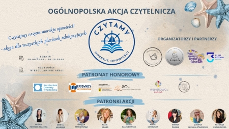 Bierzemy udział w Ogólnopolskie Akcji Czytelniczej pt.'' Czytamy Morskie opowieści''