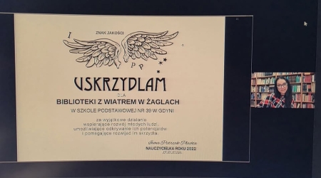 Nasza biblioteka otrzymała Znak Jakości „USKRZYDLAM”